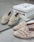 BRIDGERTON İNCİLİ HAKİKİ SÜET LOAFER